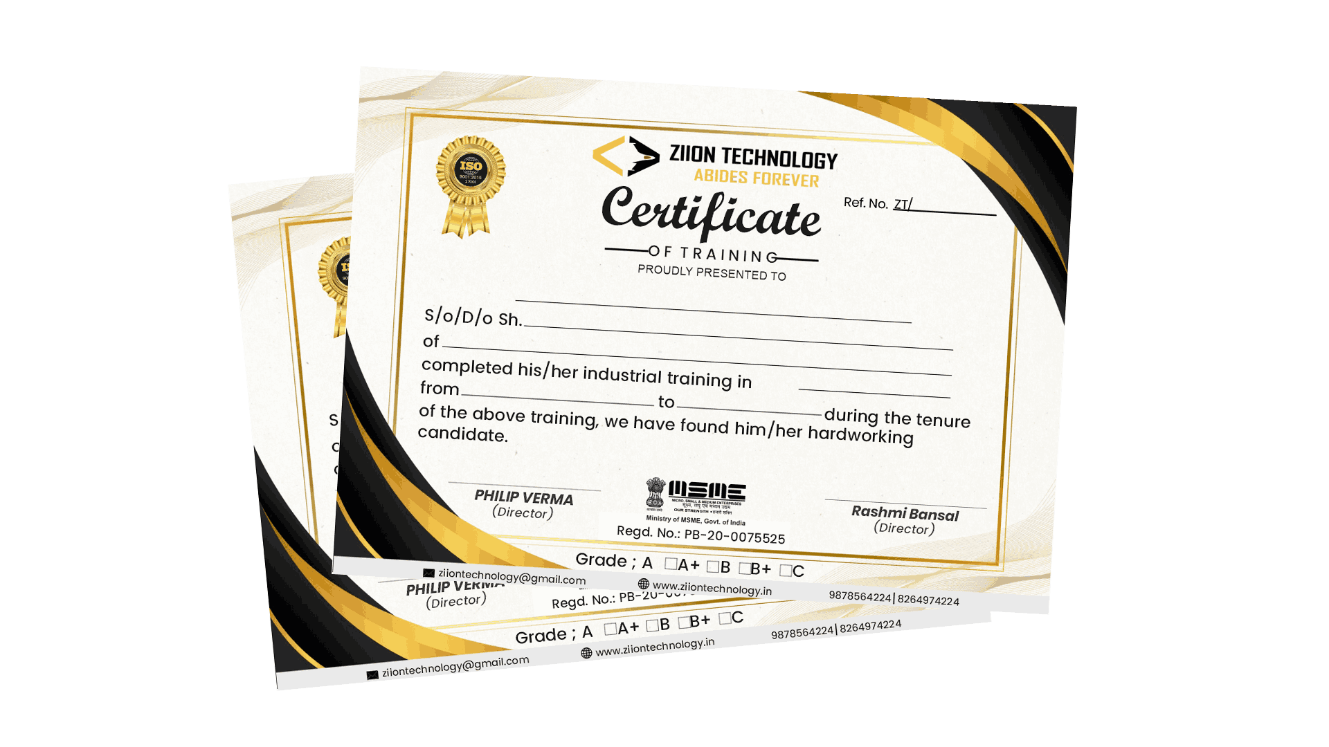 Certificates