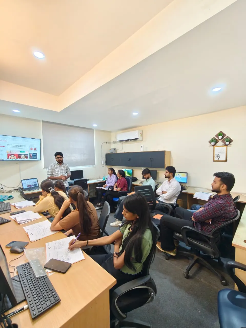 A hands-on training session